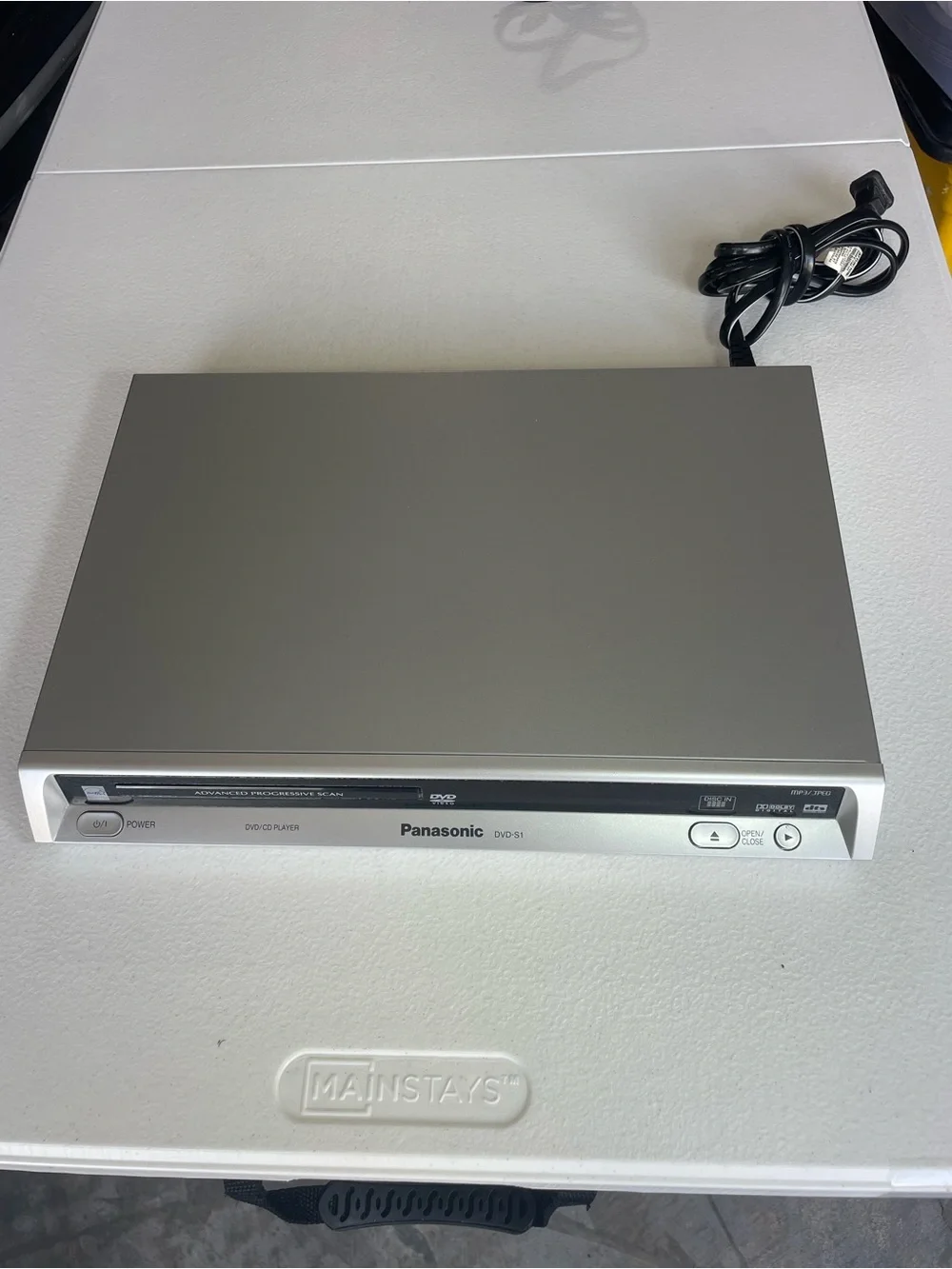 Panasonic Silver and Black DVD Player